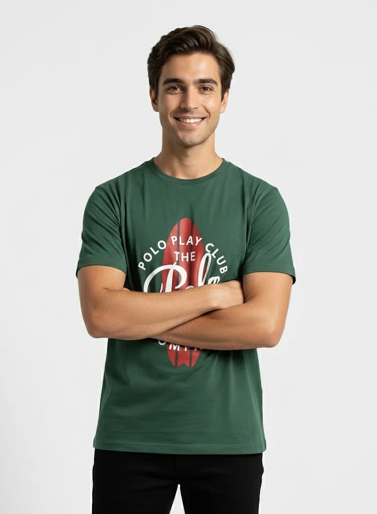 Polo Play Boys Graphic T-shirt -GREEN